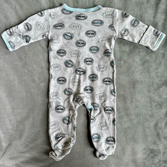 4/$10 - Bon Bebe “Im Roar Some” Snap-Up Footie - Picture 5 of 5